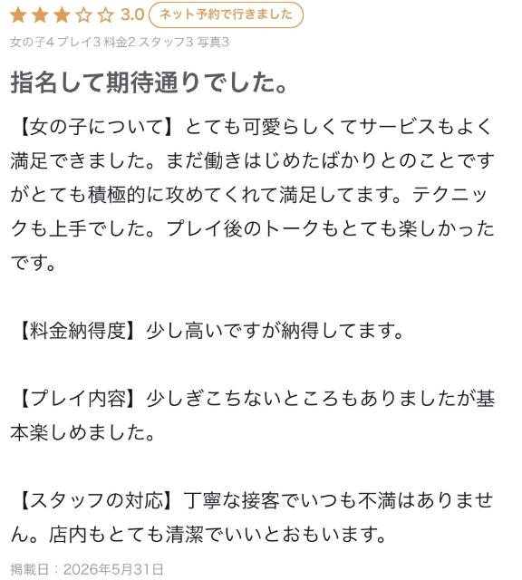 素敵な口コミありがとう♡♡の画像1枚目